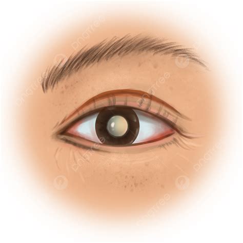 Cataract PNG Picture, Hand Painted Popular Science Cataract Symptoms ...