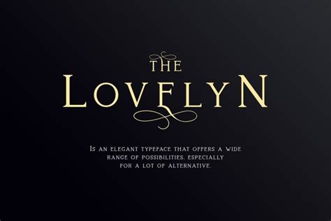 Lovelyn Elegant Serif Typeface - All Free Fonts