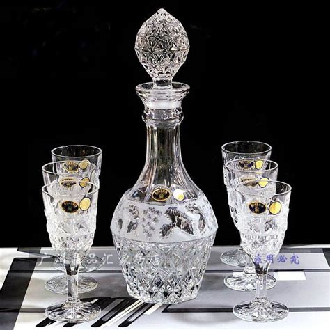 bohemian wine glasses | Bohemia-crystal-glass-bar-set-wine-cup-red-wine ...