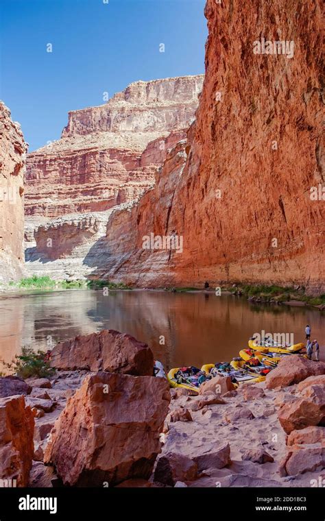 Colorado River rafting Stock Photo - Alamy