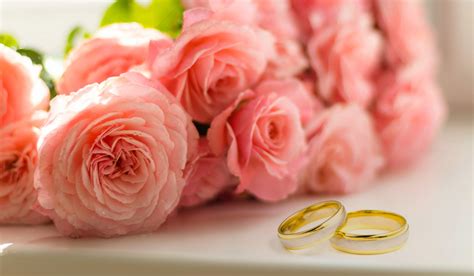 Bague de mariage, rose, roses, bouquet, Photo stock libre - Public Domain Pictures