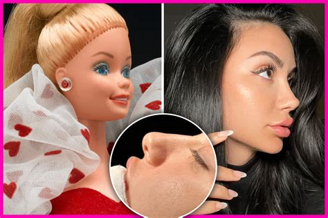 A tendência do ‘nariz da Barbie’ é viral no TikTok em meio à mania da Barbiecore – Celebrity ...