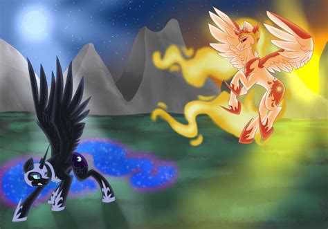 Daybreaker v Nightmare Moon by Meownimator on DeviantArt