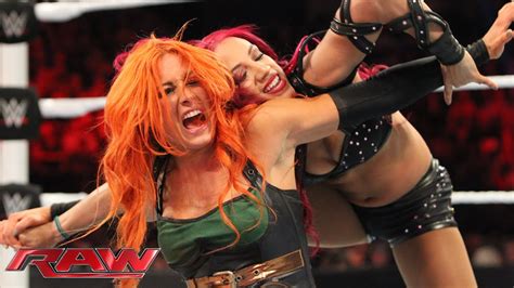 Becky Lynch vs. Sasha Banks: Raw, November 23, 2015 - YouTube