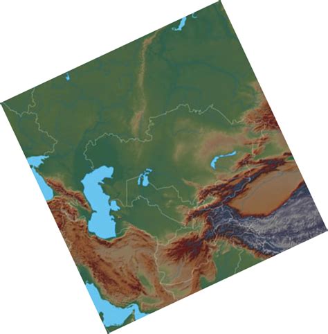 Central Asia, Caucasus, and Siberia Physical Map Diagram Diagram | Quizlet