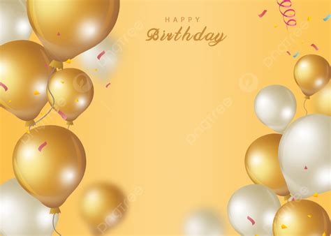 Golden Gradient Texture Birthday Balloons Background, Pc Wallpaper, Stereoscopic, Golden ...