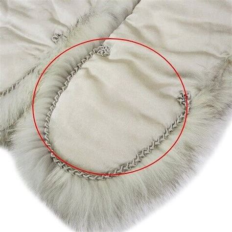 Saga Fox Fur Tippet scaves Shawl scaves Mix Beige 5 W… - Gem