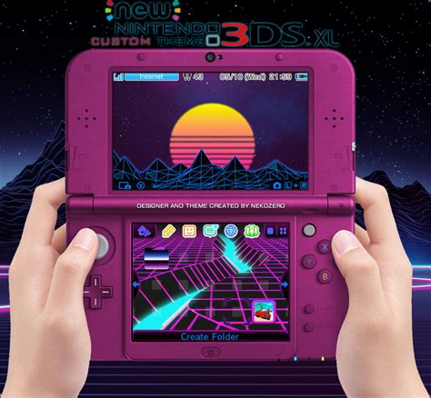 Retrowave 3DS theme by NkZr on DeviantArt