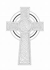 Celtic Cross Coloring Pages sketch template