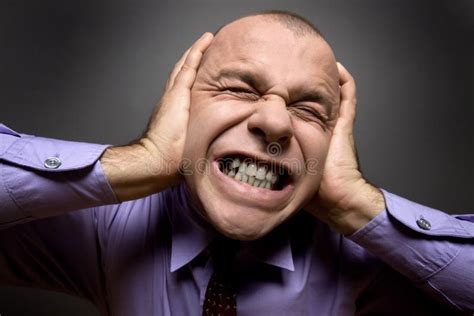 Man in pain stock image. Image of suffering, scream, horizontal - 11947859