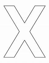 Printable Letter X Template For Crafts And Coloring sketch template