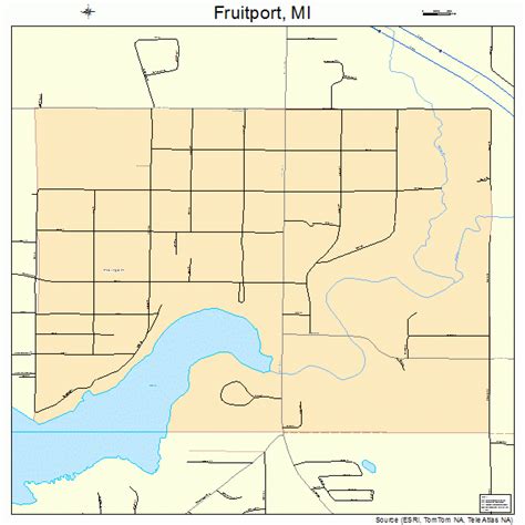 Fruitport Michigan Street Map 2631000