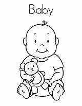 Free Printable Baby Coloring Pages For Kids sketch template