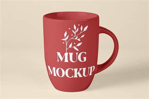 Free Standing Ceramic Mug Mockup - mockupbee