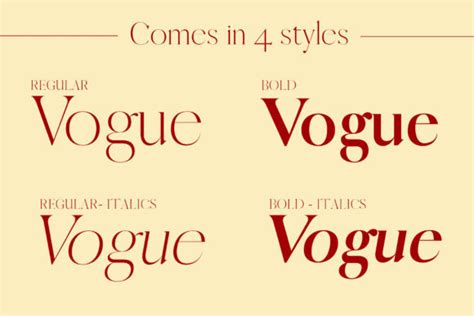 Vogue Font - Free Font