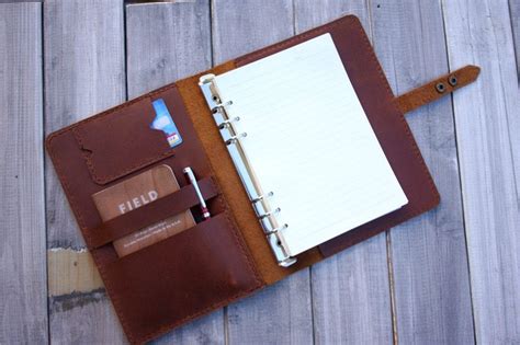 Personalized Leather Weekly Planner Cover – LeatherNeo