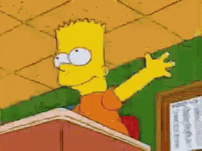 Stop Raising Your Hand GIF - Class BartSimpson RaiseHand - Discover ...