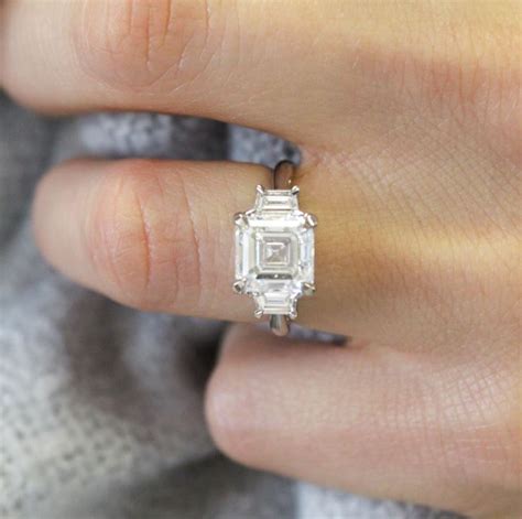 Strikingly beautiful, asscher cut diamonds offer the sensational ...