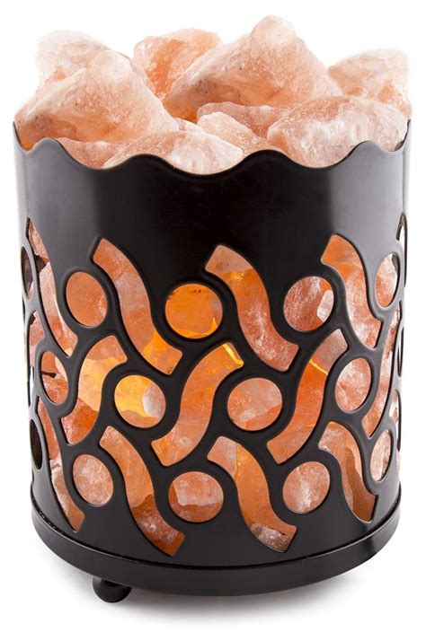 Himalayan Salt Lamp Basket & Dimmer Cord Bulb - Walmart.com