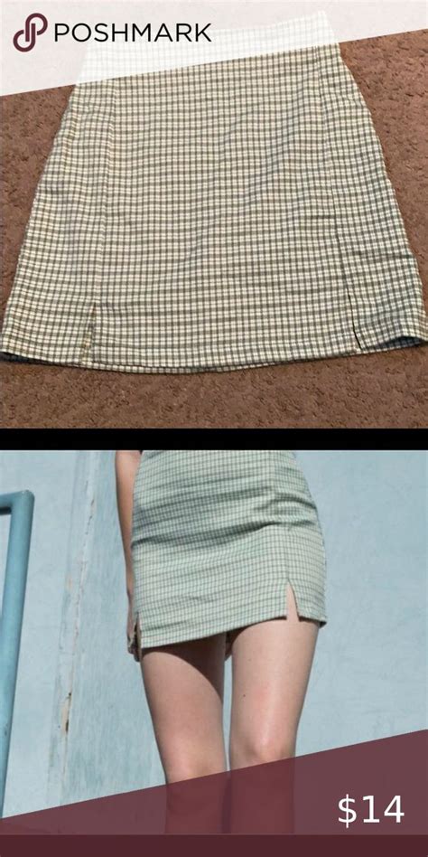 Brandy Melville One Size Skirt | Skirts, Brandy melville skirts, Green cara skirt