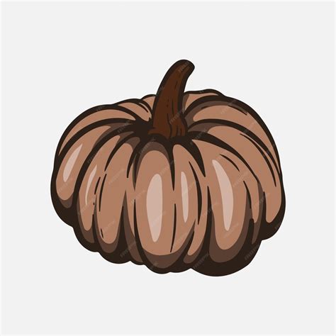 Premium Vector | Hand drawn orange pumpkin vector pumpkin for halloween ...