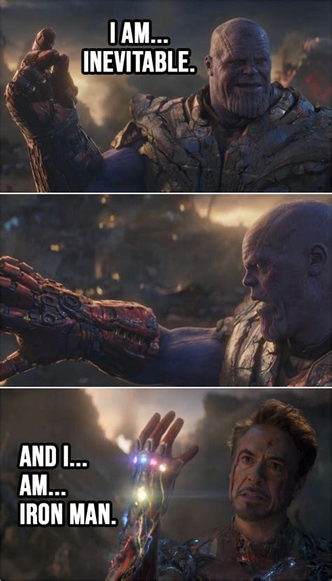 Thanos Quotes Endgame I Am Inevitable - ShortQuotes.cc