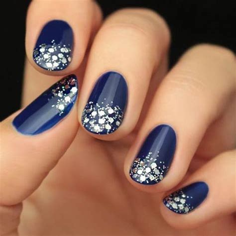 The Best Royal Blue Glitter Nails - Home, Family, Style and Art Ideas