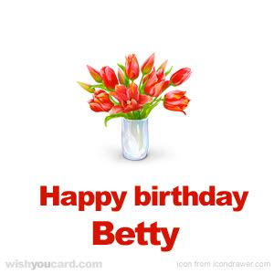 Happy Birthday Betty Free e-Cards