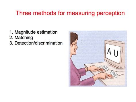 Perception Lecture Notes: Psychophysics