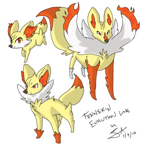 Pokemon: Fennekin Evolution Line Speculation by GJKou on DeviantArt