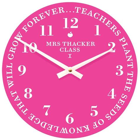 Best Teacher Wall Clock By Cute-Clocks | notonthehighstreet.com