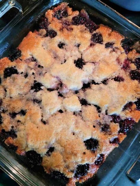 Easy Bisquick Blackberry Cobbler Recipe made with fresh blackberries ...