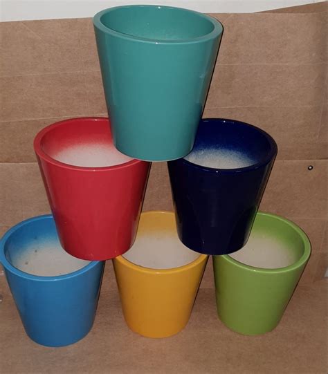 Plain Multicolor Cermaic Flower Pots, For multi colours, Size: 6 Inch at Rs 160 in New Delhi