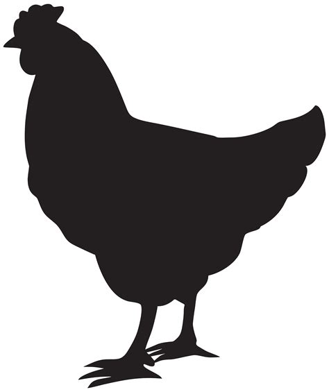 Silhouette Transparent Chicken Vector - This makes it suitable for many types of projects ...