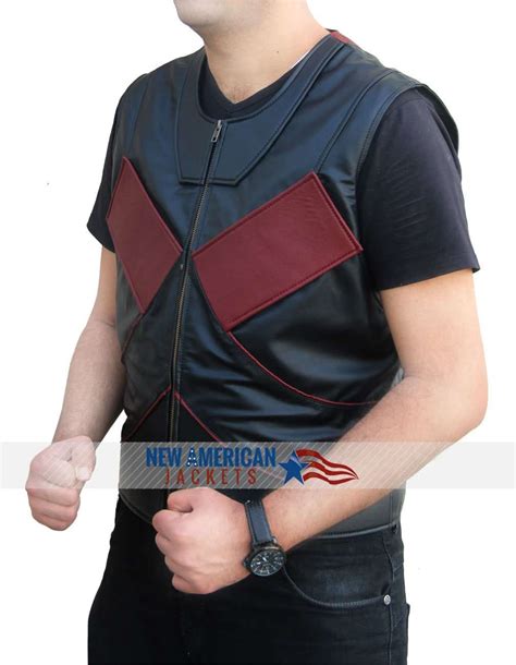 Deadpool Colossus Leather Vest - New American Jackets