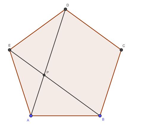 geometry - Regular pentagon and diagonals - Mathematics Stack Exchange