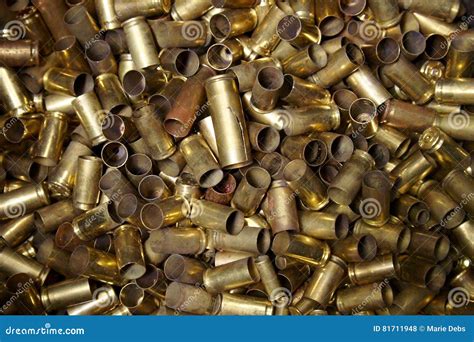 Empty Bullet Shells stock photo. Image of casings, shiny - 81711948