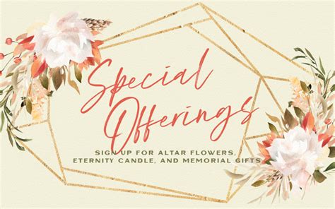 Make a Special Offering - St Matthews Lutheran Church