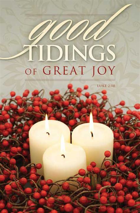 Good Tidings of Great Joy Christmas Bulletin - Letter Size | Church Partner