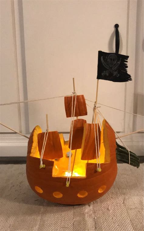 Pirate Ship Pumpkin 🏴‍☠️🎃