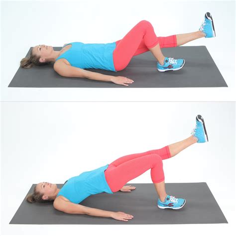 Single-Leg Bridge Kicks | 15-Minute Butt Circuit Workout | POPSUGAR Fitness Photo 7