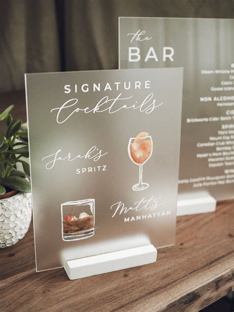 Wedding Signature Drink Sign Template Free - Printable Word Searches