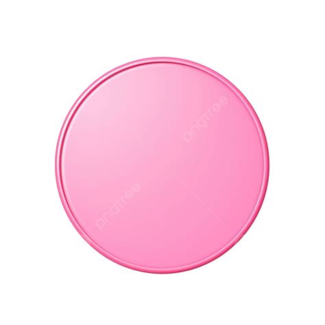 Pink Blank Round Badge, Badge, Button, Pin PNG Transparent Image and Clipart for Free Download