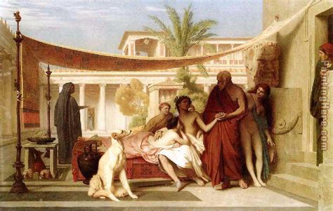 Jean-Leon Gerome Socrates seeking Alcibiades in the house of Aspasia painting anysize 50% off ...