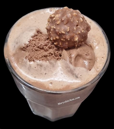 FERRERO ROCHER MILKSHAKE RECIPE - Mary's Kitchen