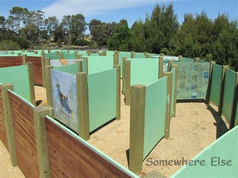 "This maze is in the park beside Lake Guyatt at Sale in Victoria. It is ...