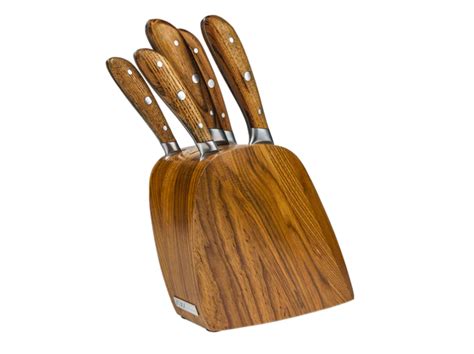 Rockingham Ashwood 6 Piece Knife Set and Block