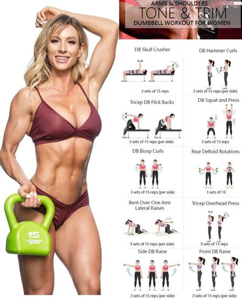 Beautifully Sculpted Shoulders & Arms For Women With 6 exercises - GymGuider.com | Workout ...