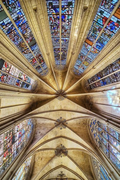 Roof of the Sainte-Chappelle at the Chateau de Vincennes, France ...