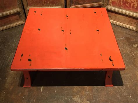 Early 20th Century Japanese Taisho Period Negoro Lacquer Low Table at 1stDibs